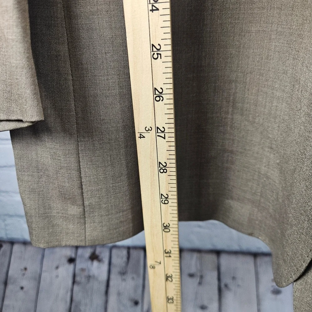 Daniel Cremieux Collection Tan Wool 3 Button Blazer Sport Coat Mens 44R Dillard